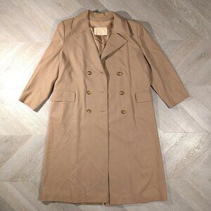 Pendleton Virgin Wool Trench Coat Women's Size 14 Camel - See Description